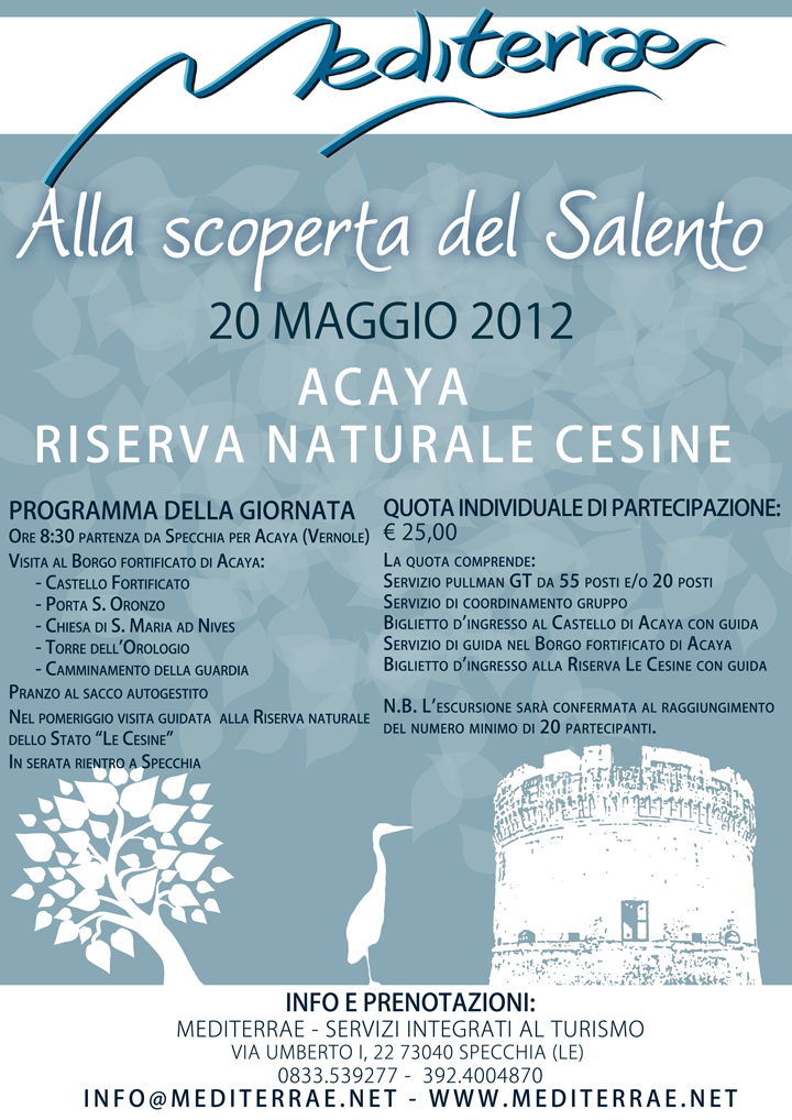 Alla scoperta dal Salento con Mediterrae