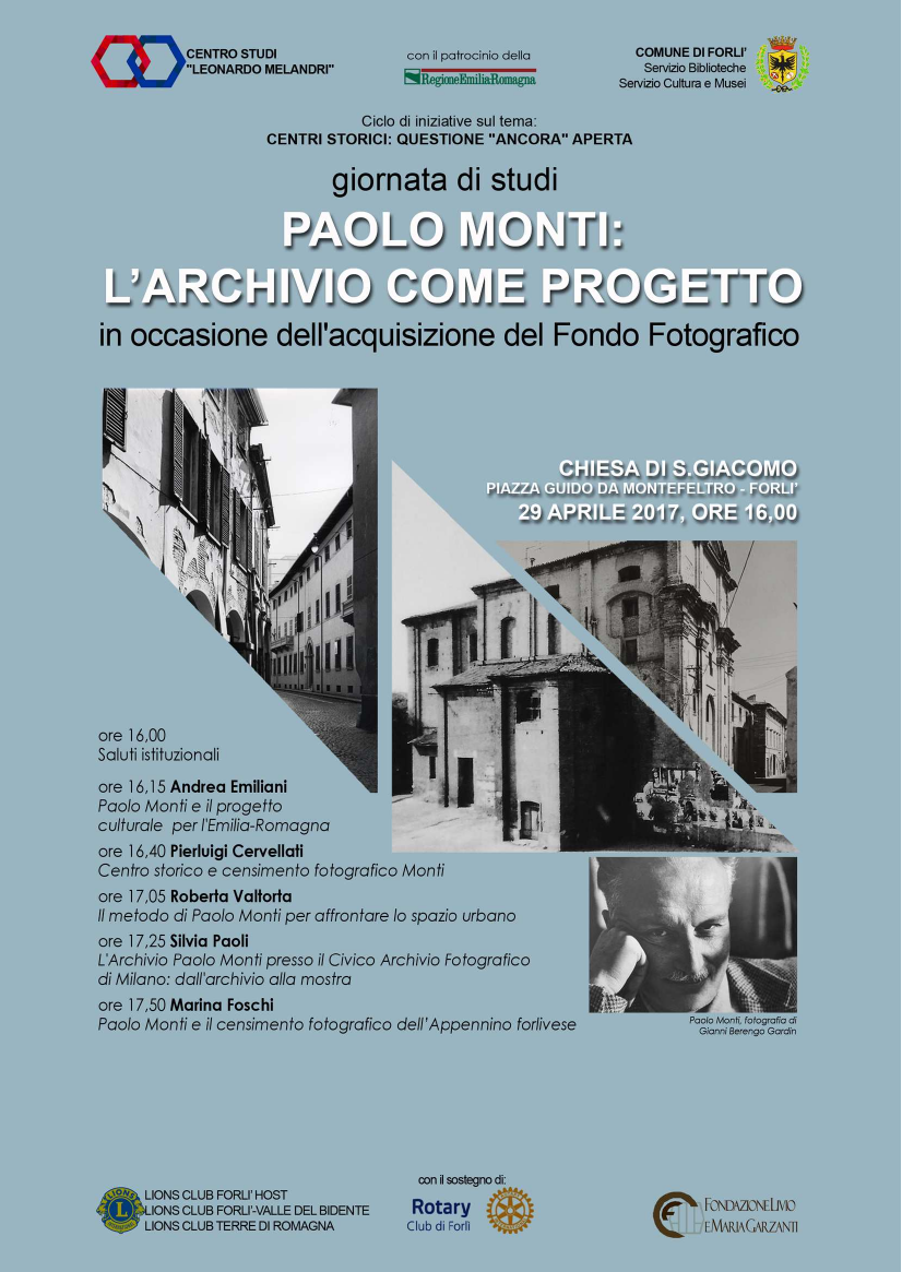 Forlì, ex Chiesa di San Giacomo. Giornata di Studi "Paolo Monti: l'archivio come progetto"