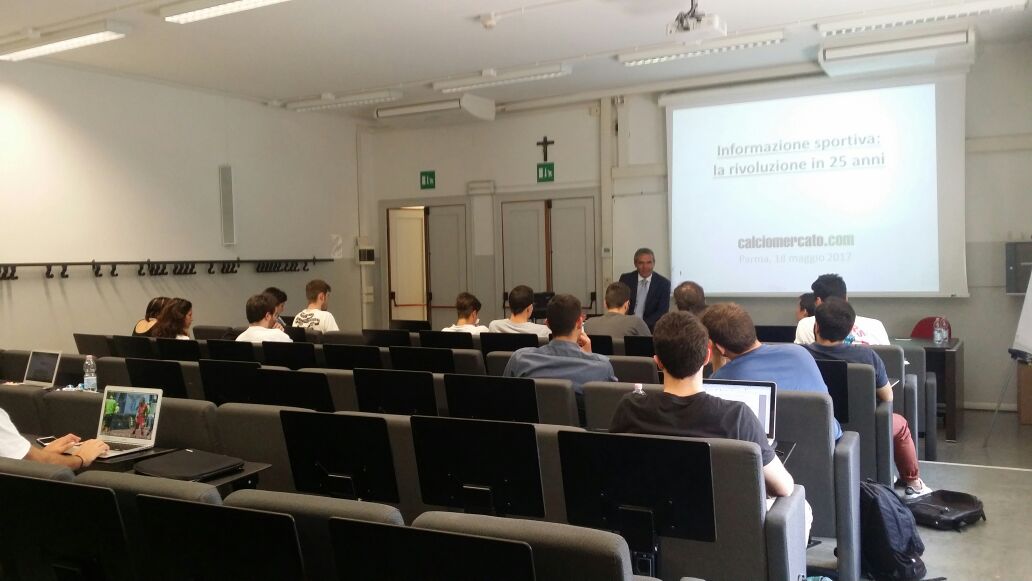 Calciomercato.com e la comunicazione sportiva digitale: lezione al masterSport dell' Università di Parma