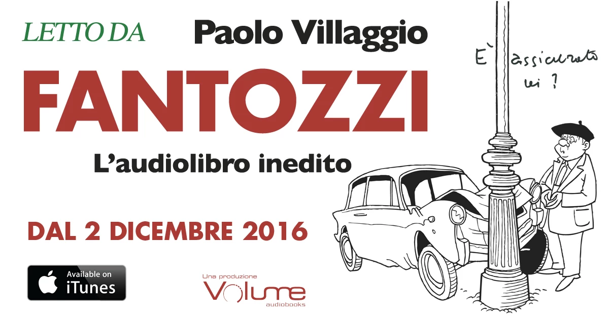 Fantozzi diventa un audiolibro
