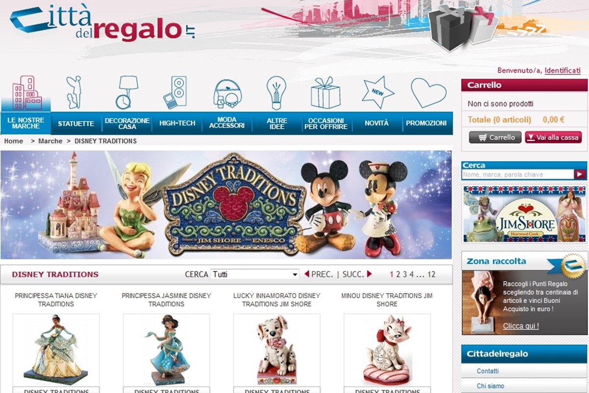 Cittadelregalo Ambisce A Diventare Il Sito Di Riferimento Per I Collezionisti Disney Traditions Italiani